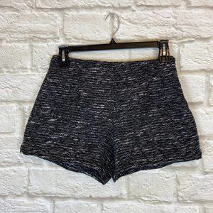 OLD NAVY Womens Shorts Size 4 Black/White Side Zipper